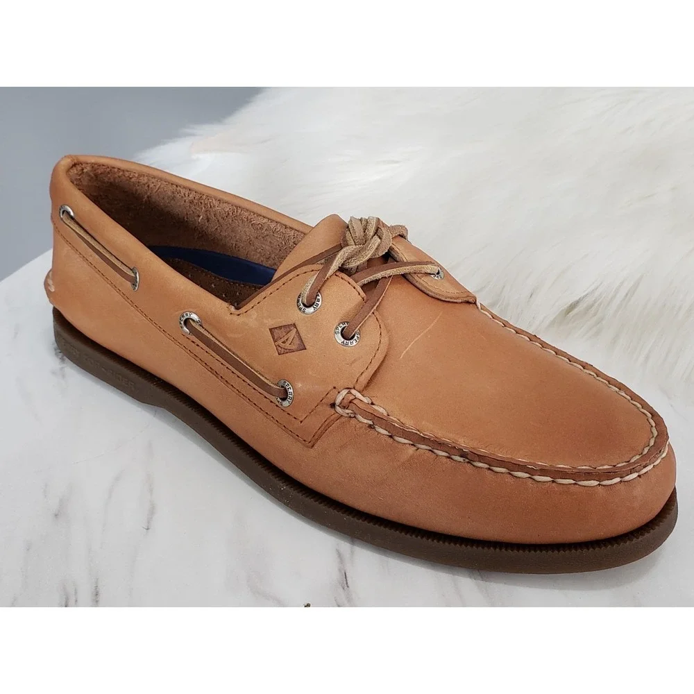 NEW SZ 11 - Sperry Sahara Boat Shoe 0197640 SLIP ON A/O BROWN MENS EURO 44.5